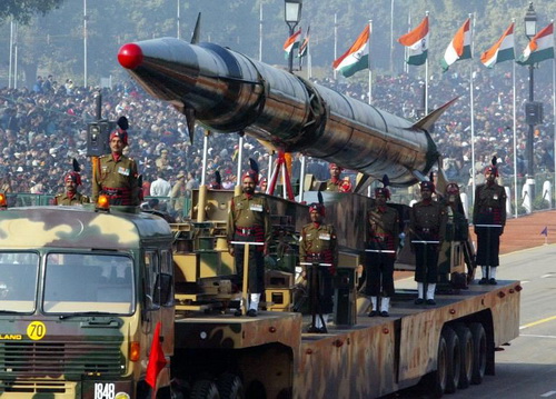 图为印度导弹。